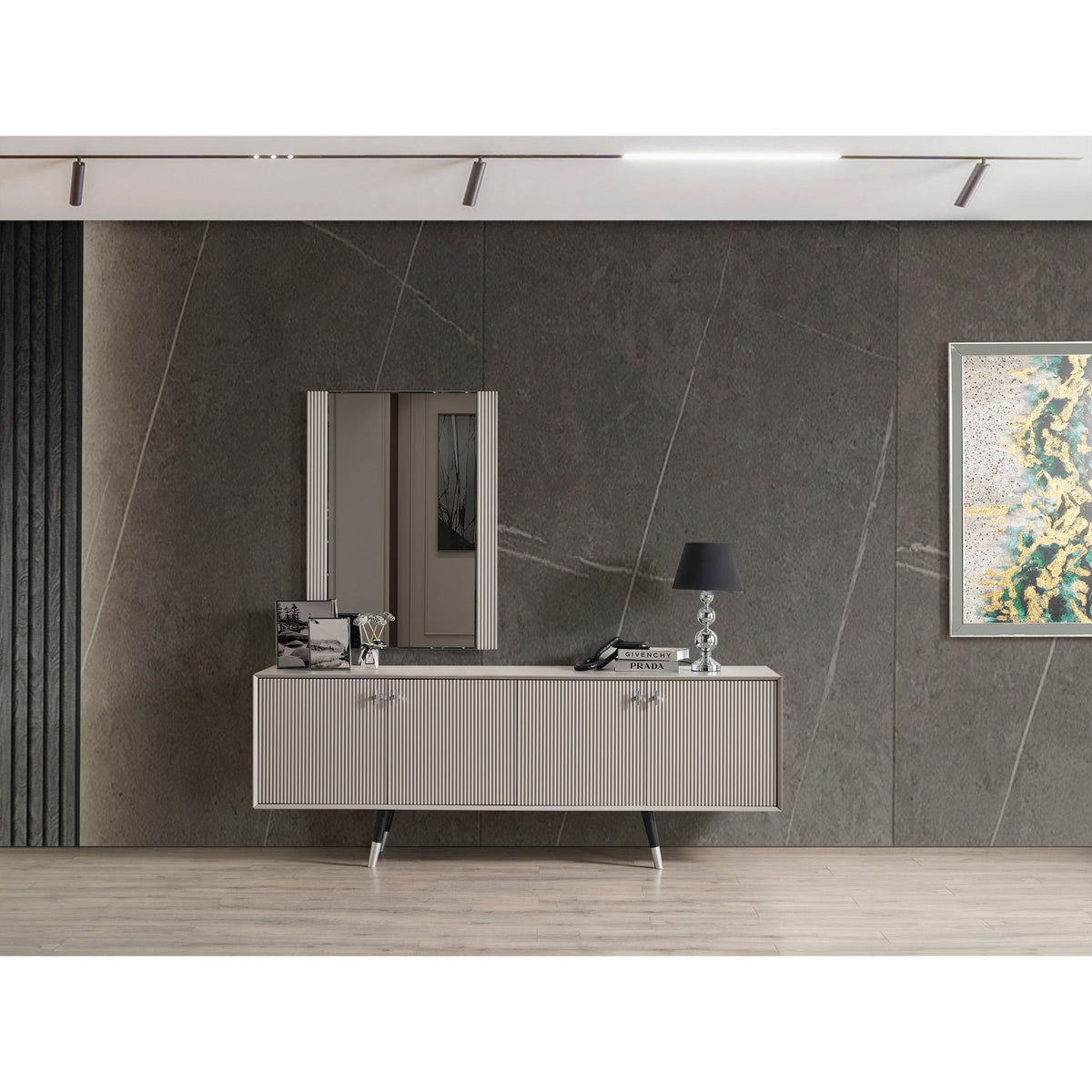Acelya Skänk med Spegel - LINE Furniture Group