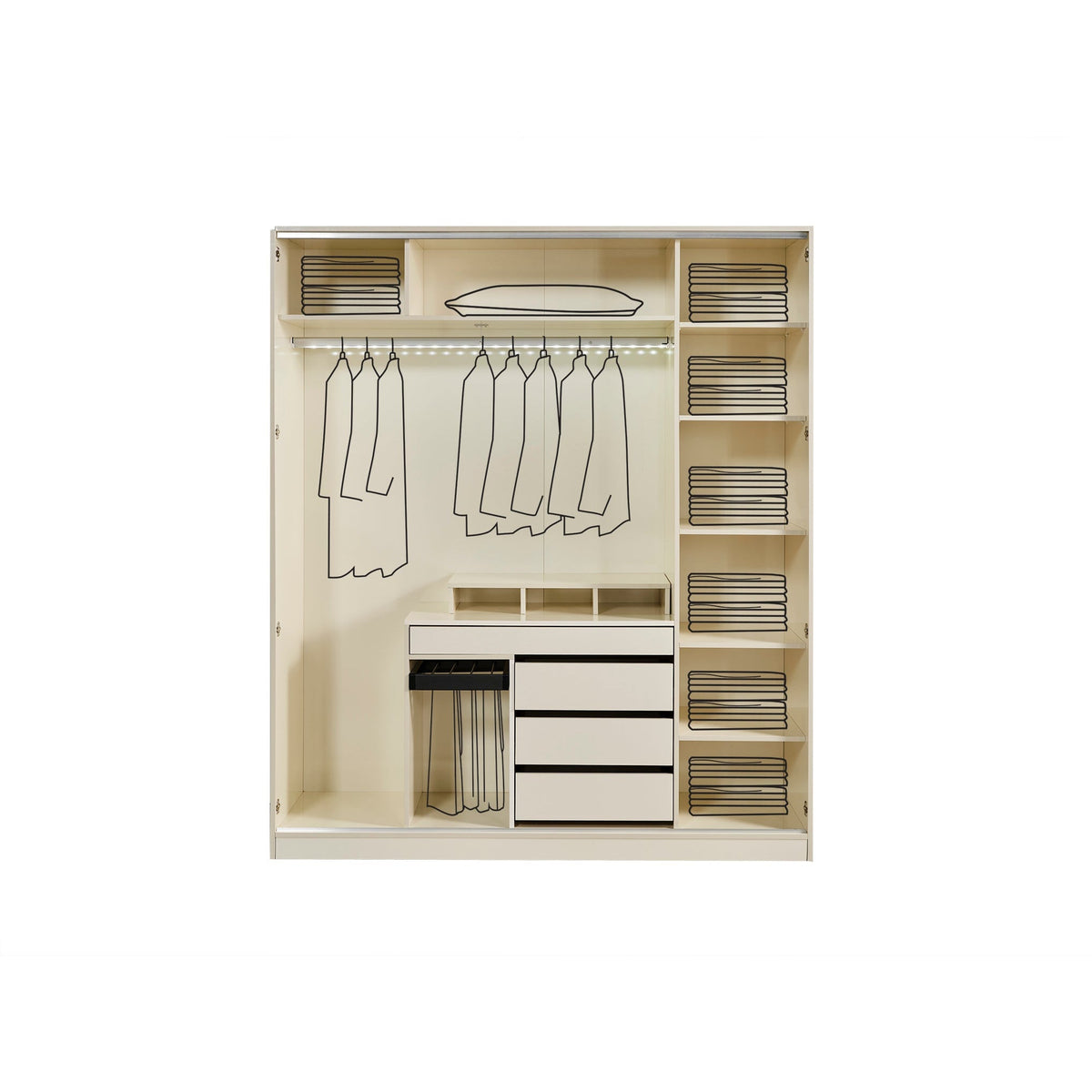 Gold Garderob - LINE Furniture Group