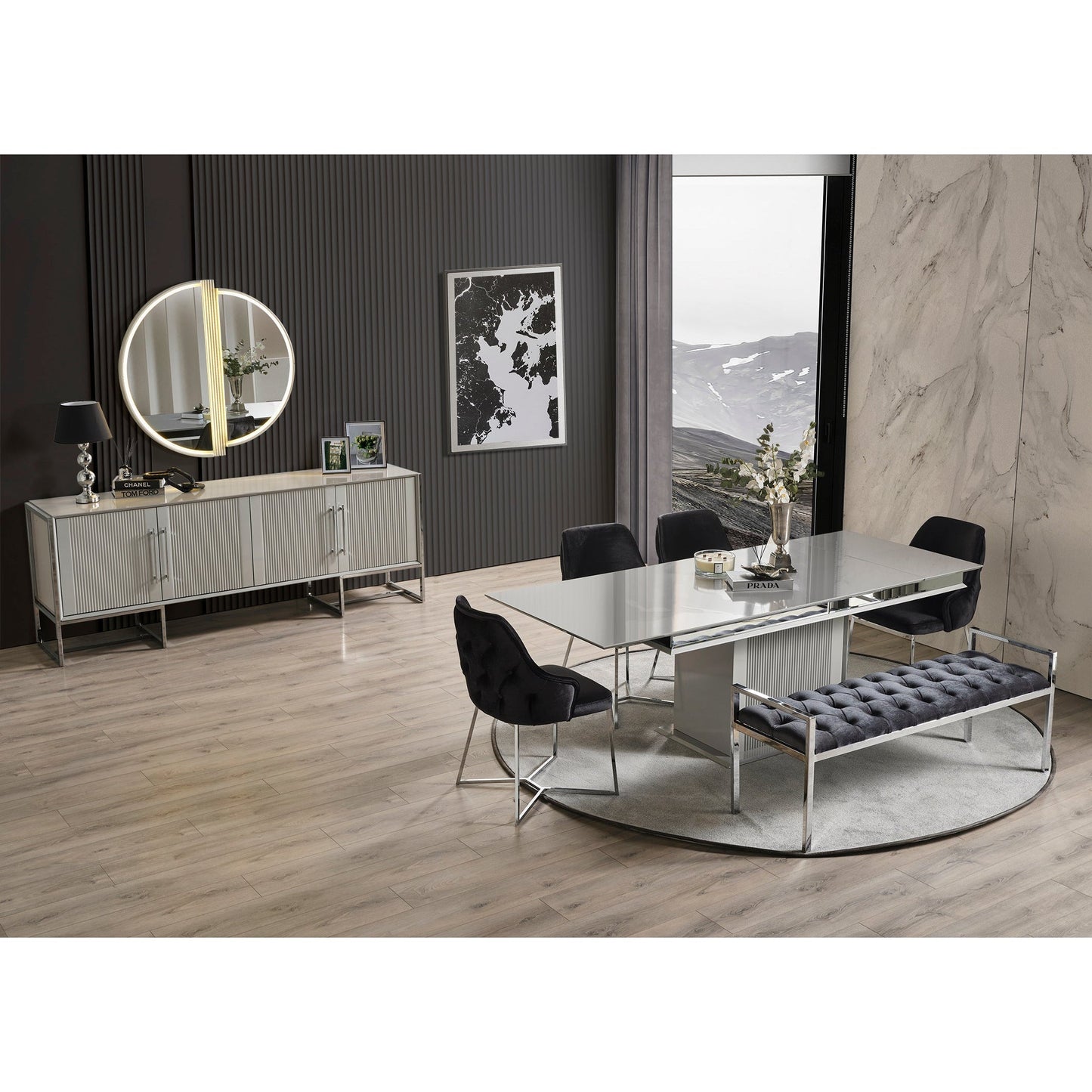 Pirlanta Förlängningsbart Matbord - LINE Furniture Group