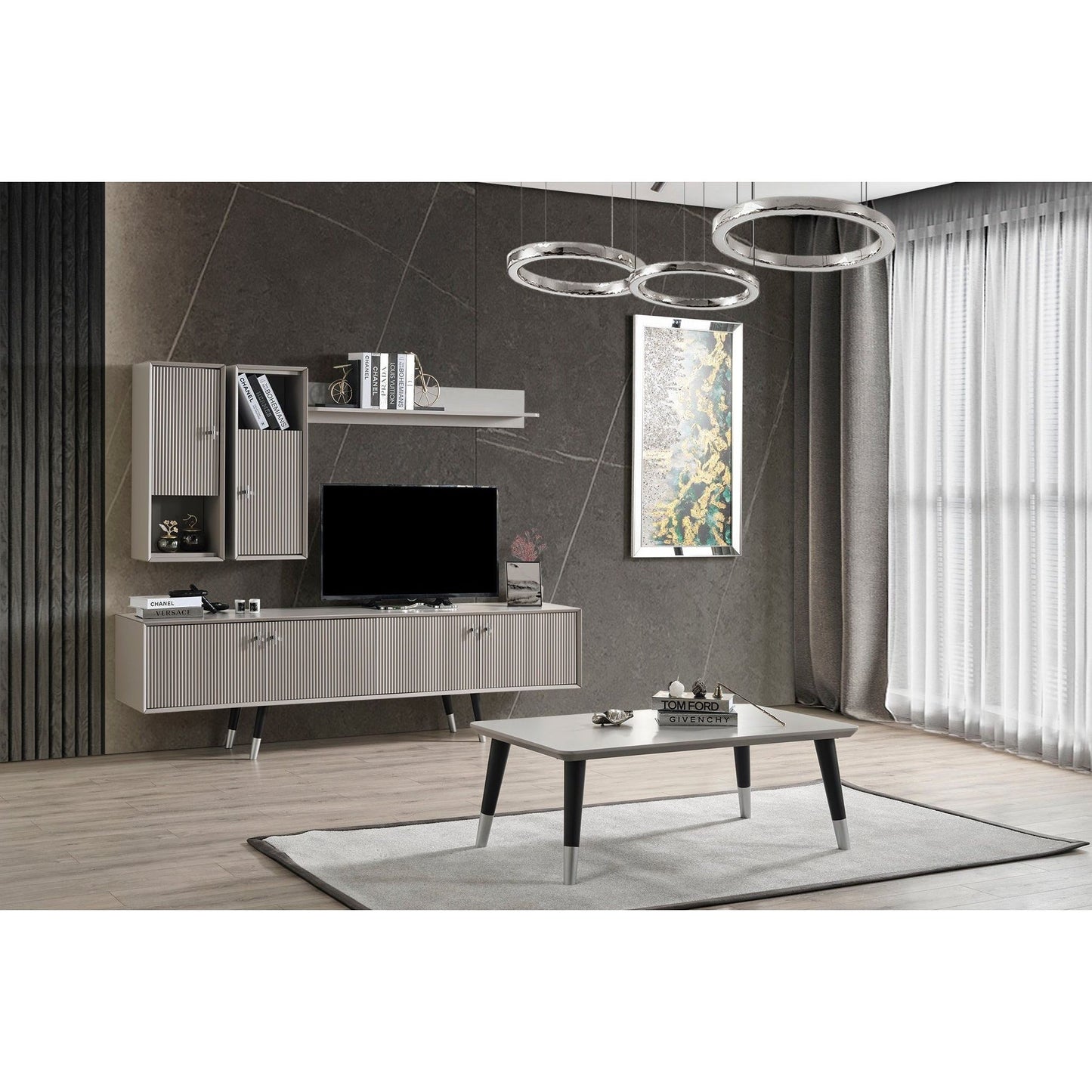 Acelya TV-Bänk Vägghylla - LINE Furniture Group