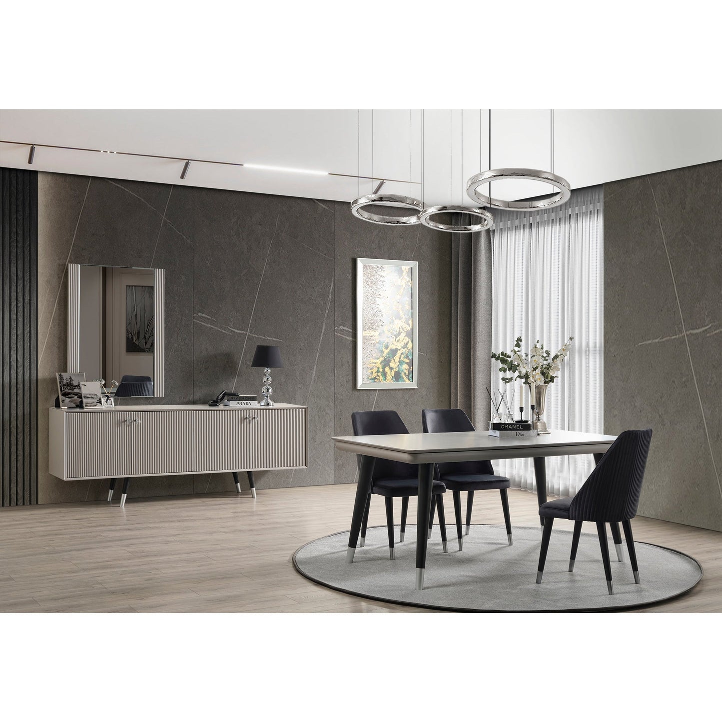 Acelya Skänk med Spegel - LINE Furniture Group