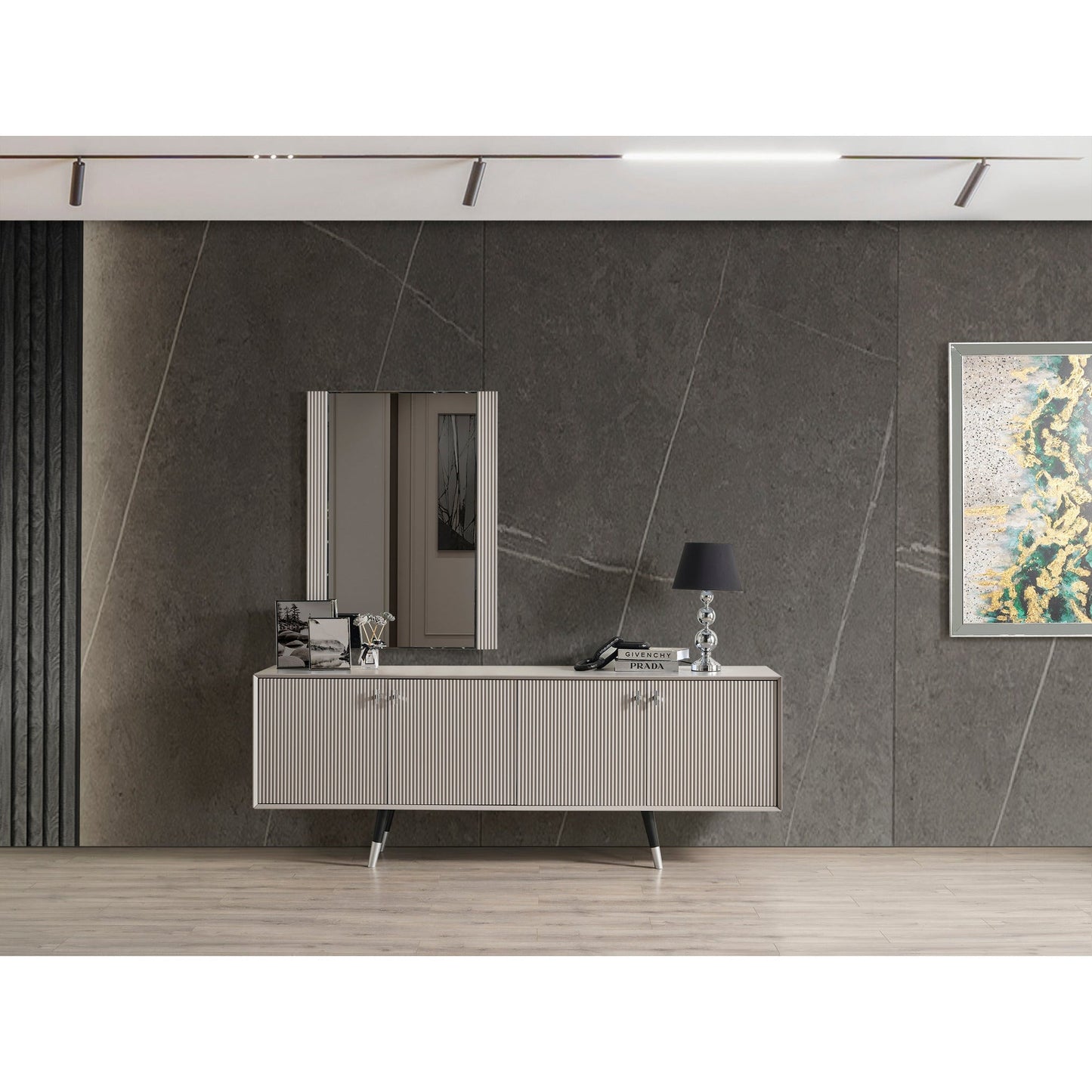 Acelya Skänk med Spegel - LINE Furniture Group