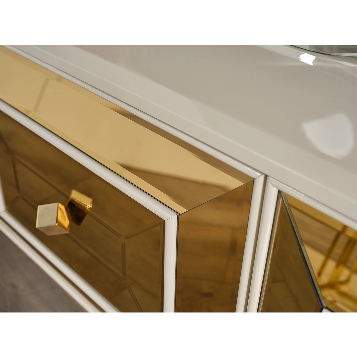 Gold TV-Bänk - LINE Furniture Group