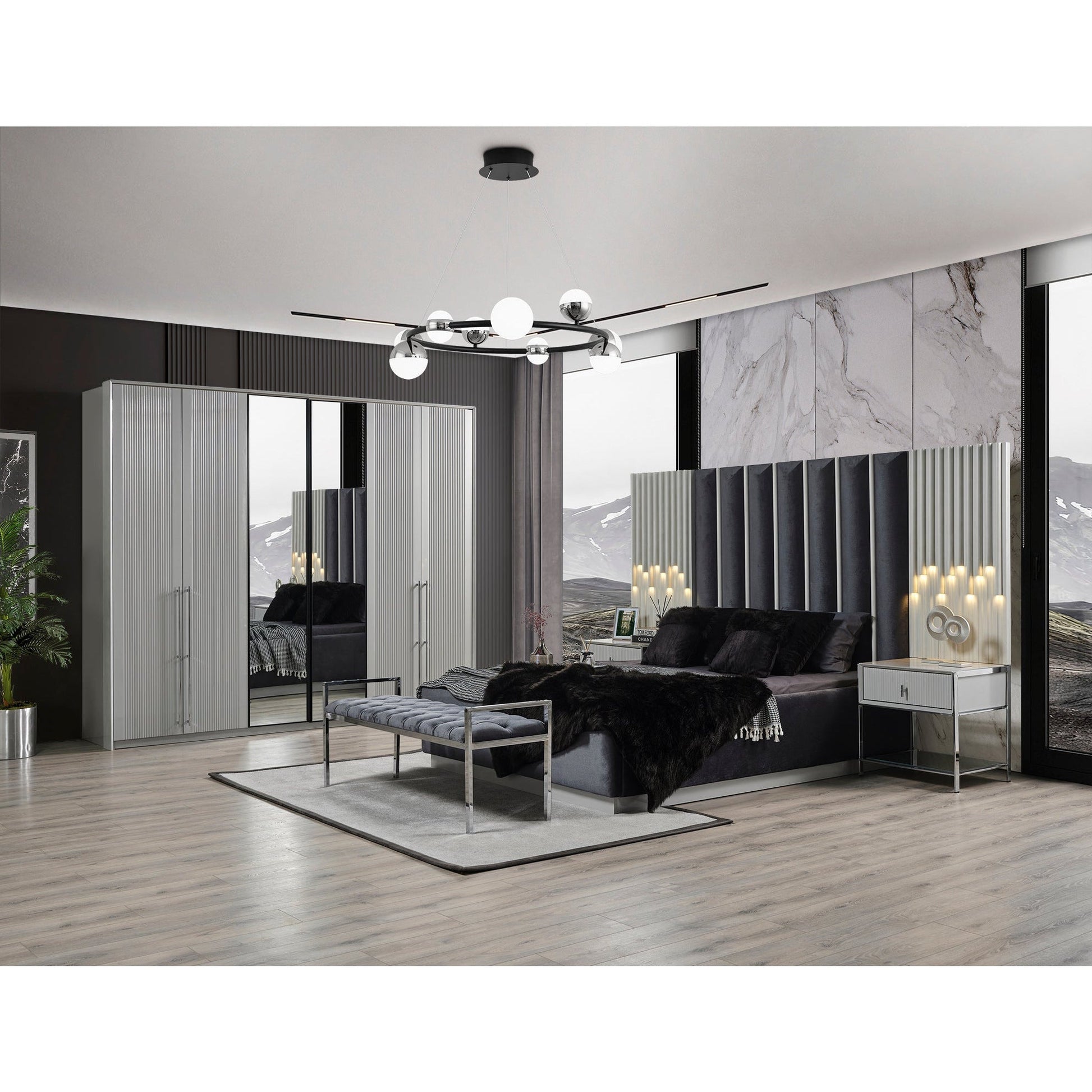 Pirlanta Sängbord med Överdelen - LINE Furniture Group
