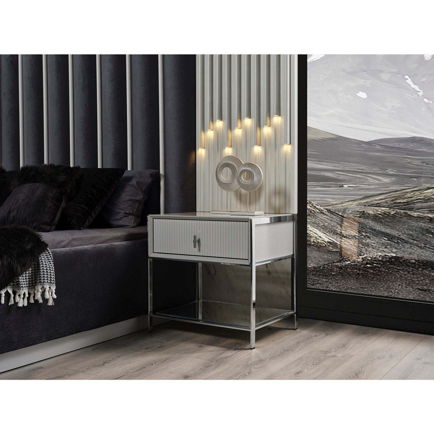 Pirlanta Sängbord med Överdelen - LINE Furniture Group