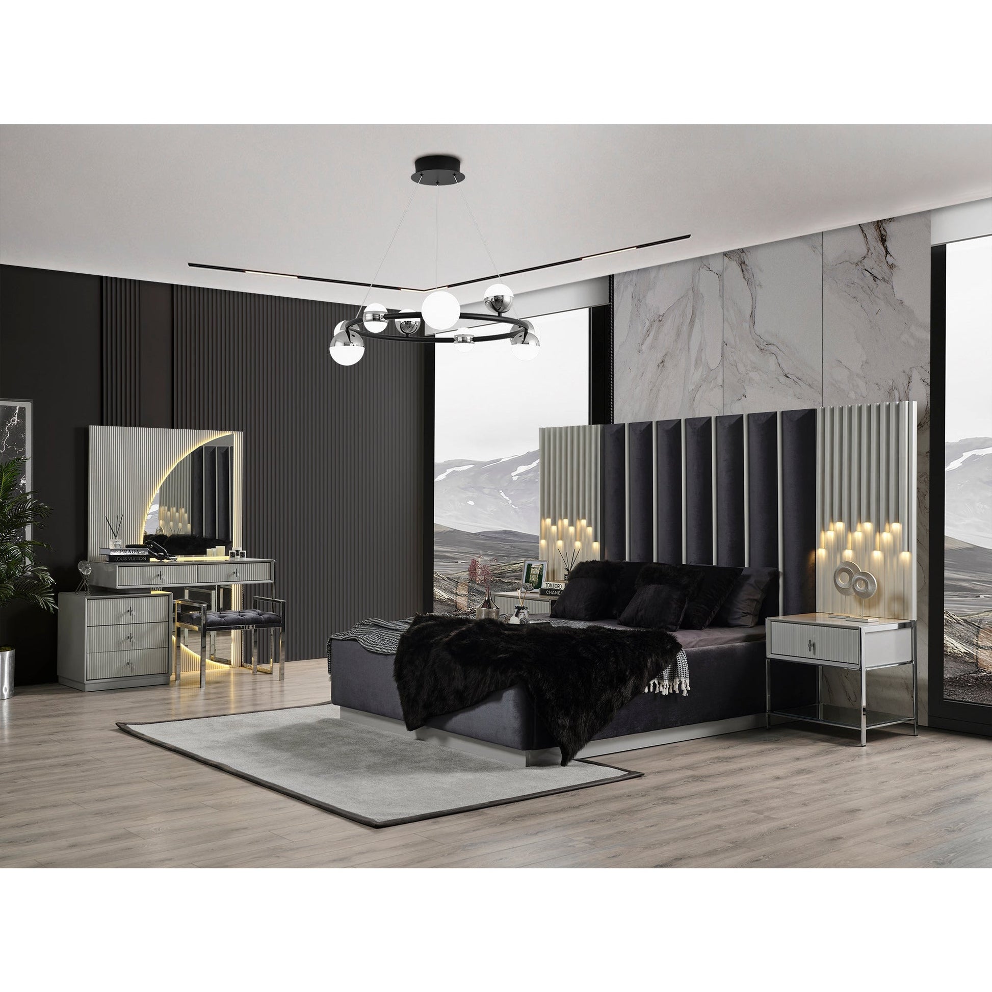 Pirlanta Sängbord med Överdelen - LINE Furniture Group