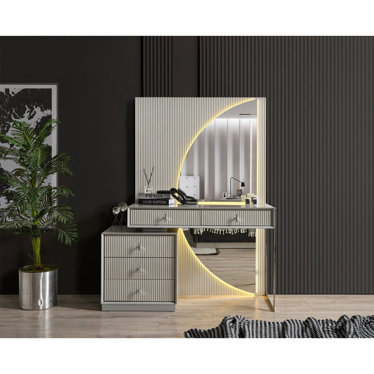 Pirlanta Sminkbord med Spegel - LINE Furniture Group