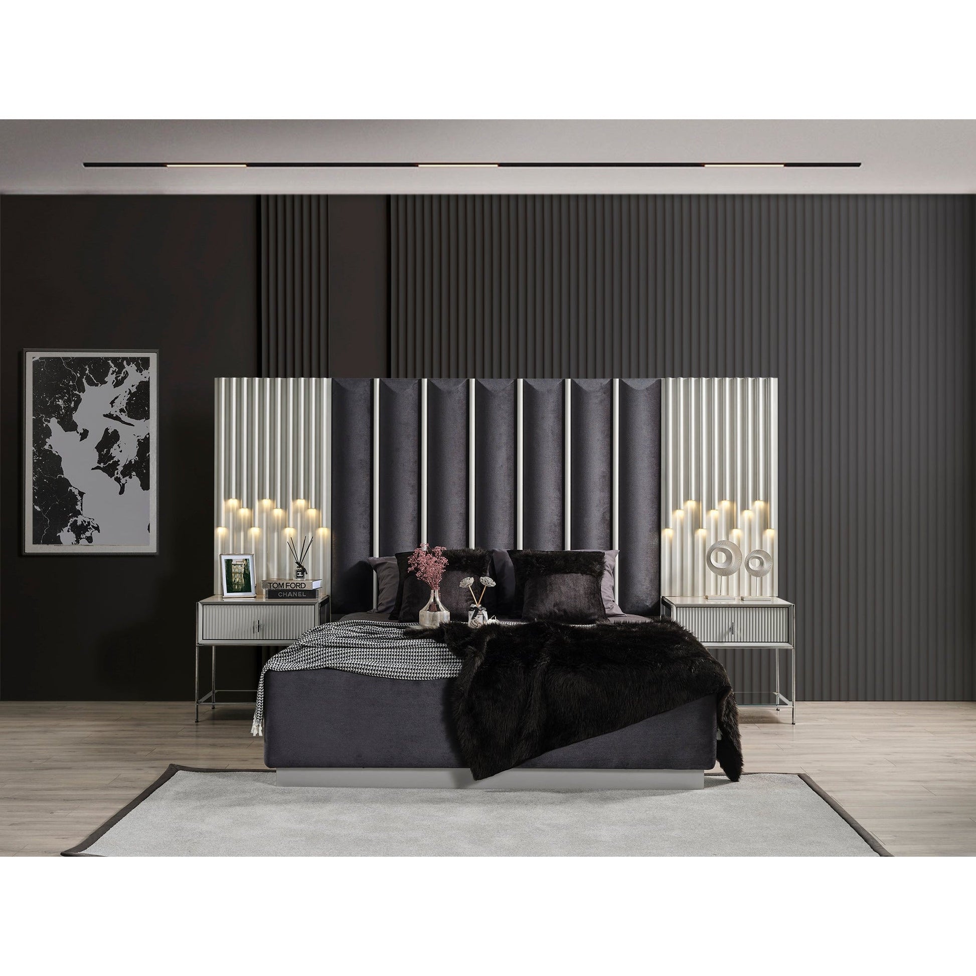 Pirlanta Sängbord med Överdelen - LINE Furniture Group