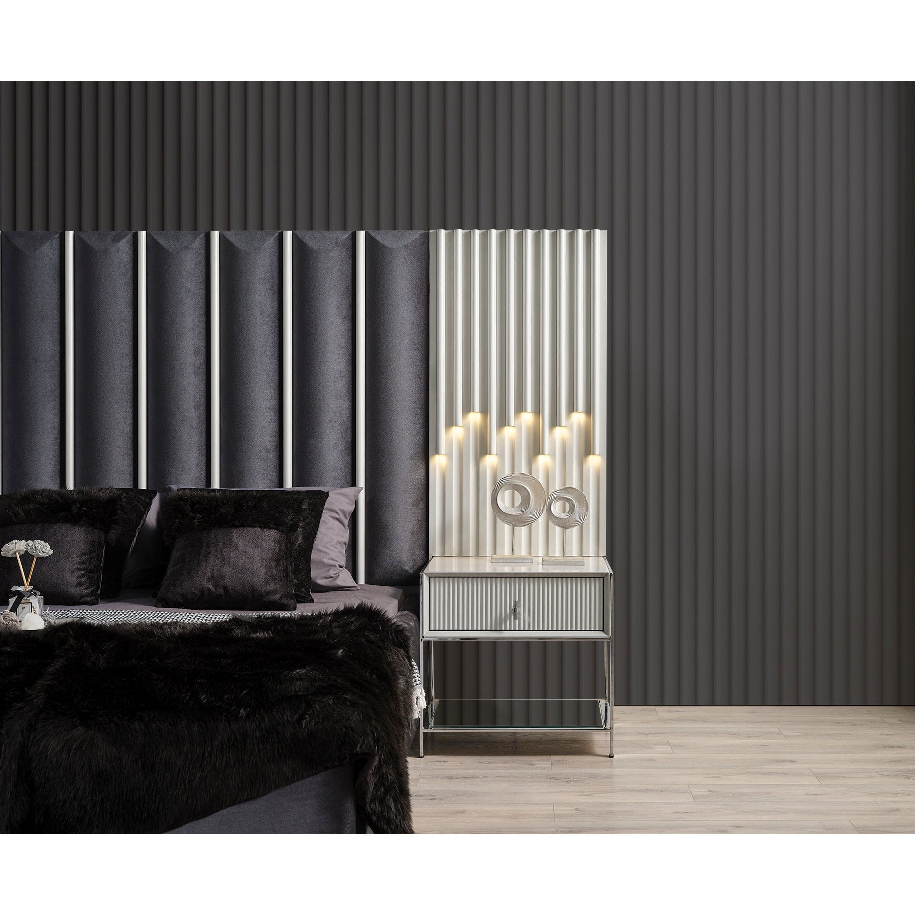 Pirlanta Sängbord med Överdelen - LINE Furniture Group